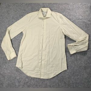 Calvin Klein Gray and Cream Plaid Shirt